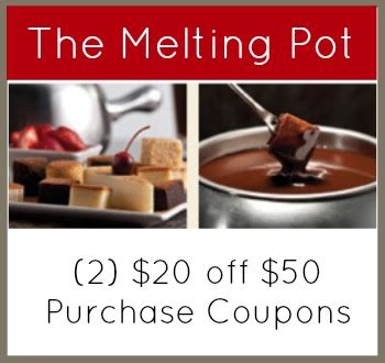 Melting Pot Coupons and Deals