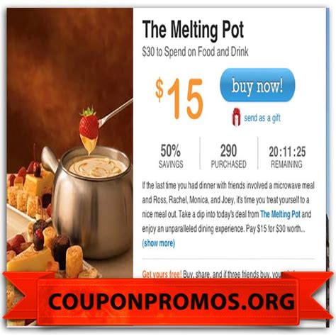 Melting Pot Website Coupons