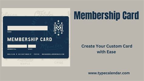 Membership Card Example 6