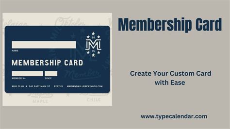 Membership Card Template