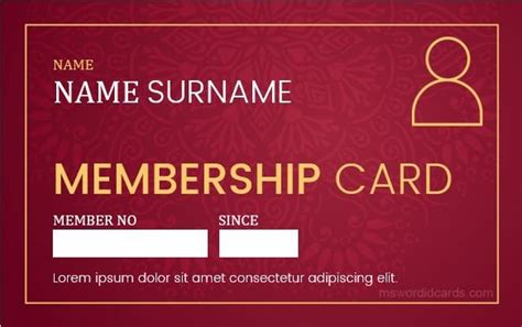 Membership Card Template 5