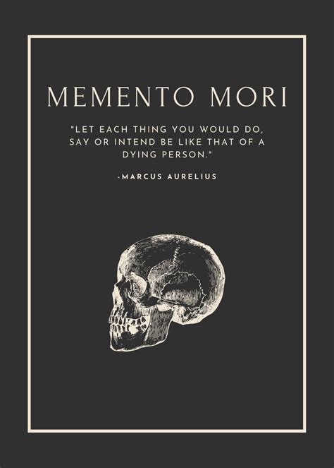 Memento Mori Quote Design