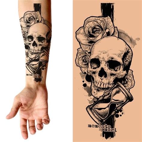 Memento Mori Sugar Skull Tattoo