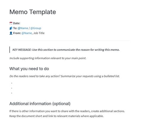 Example of Memo Format