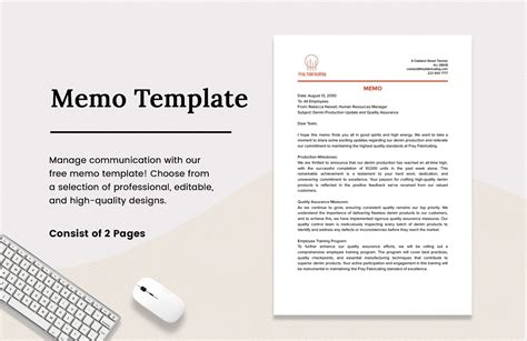 Memo Template Google Docs Design