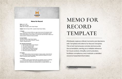 Memorandum for Record Template Excel