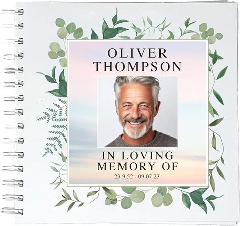 Memorial book example