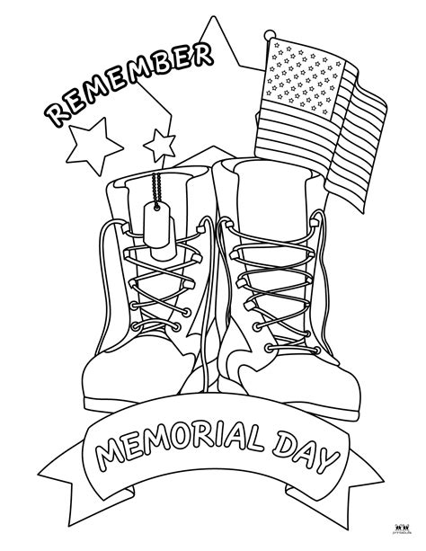 Memorial Day Coloring Pages Memorial