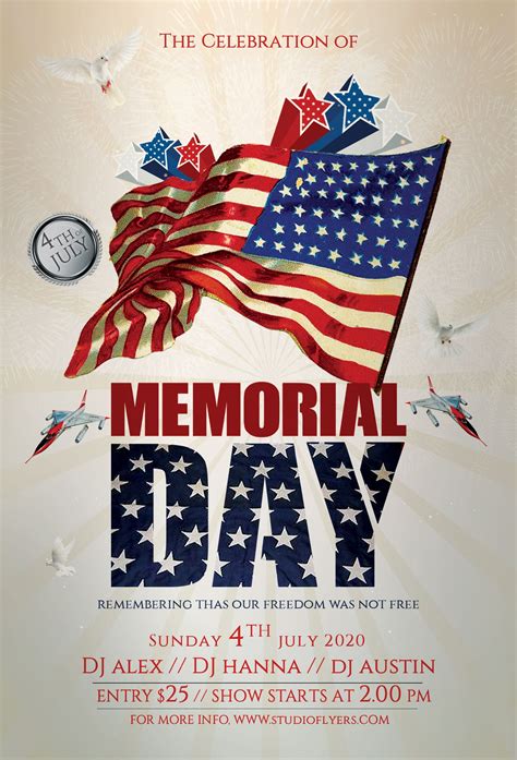 Memorial Day Event Flyer Template