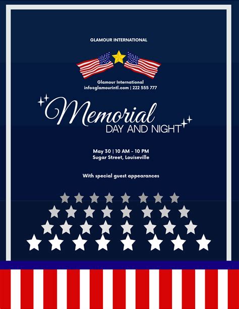 Memorial Day Event Flyer Template