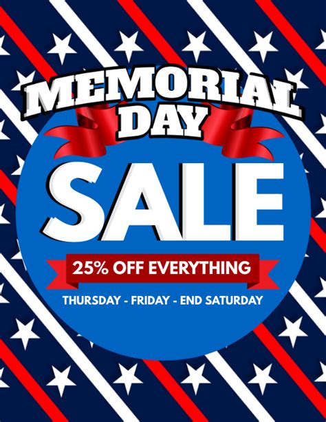 Memorial Day Sale Flyer Template 2