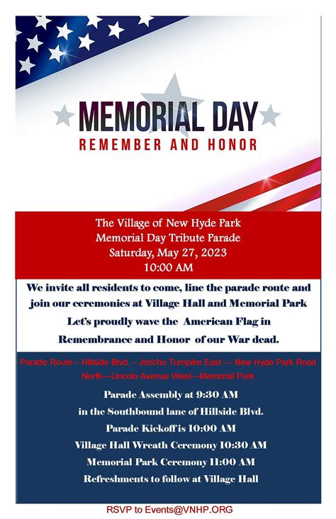 Memorial Day Tribute Flyer Template