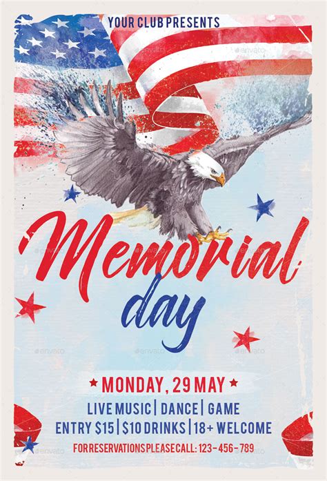 Memorial Day Tribute Flyer Template