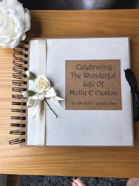 Memorial Guest Book with Poems