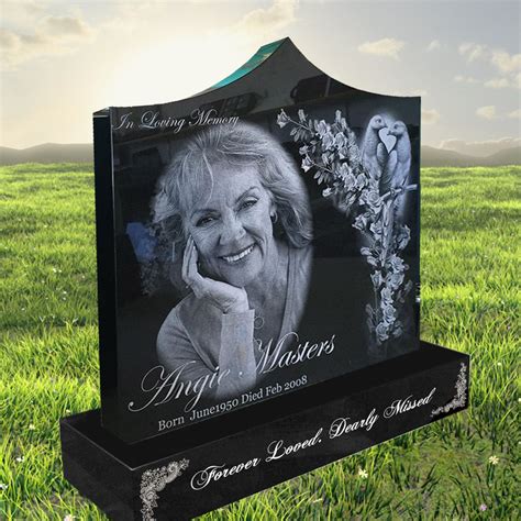 Memorial headstone template