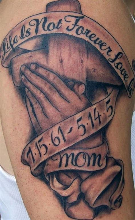 Memorial tattoo on the chest