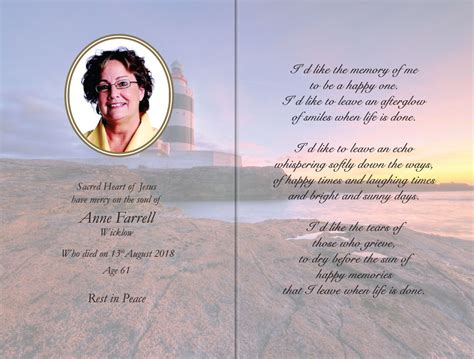 Memorial page example