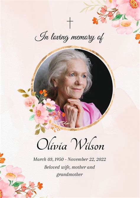 Memorial template design