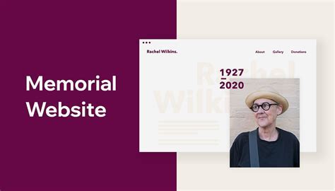 Creating a memorial website on a computer