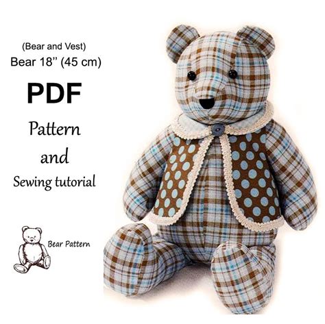 Memory bear sewing body pieces