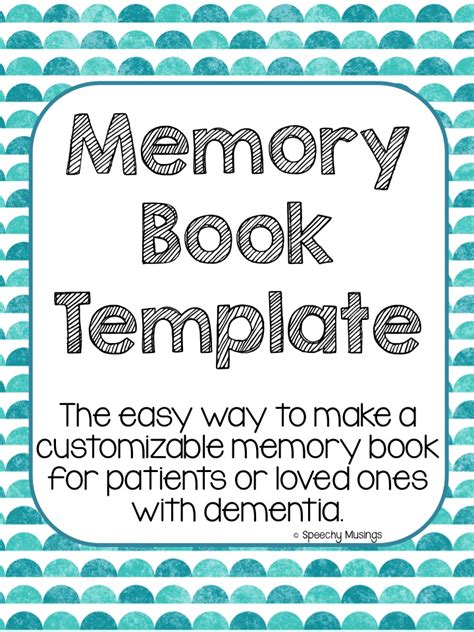 Memory Book Template Example