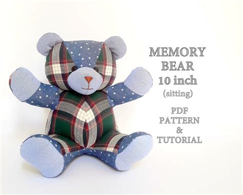 Memory Teddy Bear Pattern Template