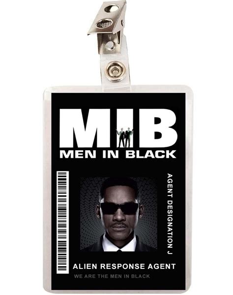 Men in Black ID Template