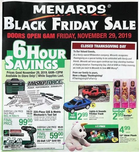 Menards Black Friday