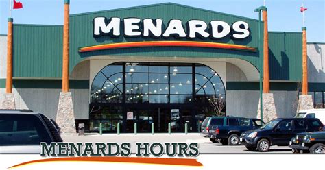 Menards store hours