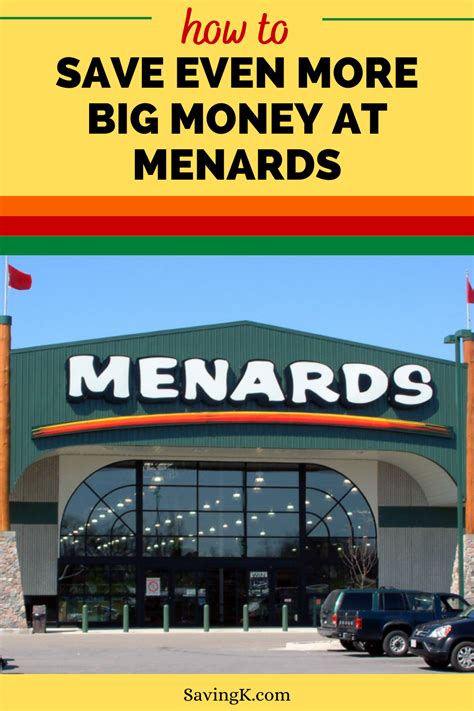 Menards shopping tips