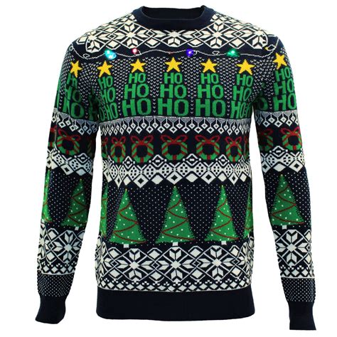 Men's Christmas Tree Sweater with Lights