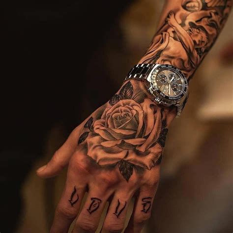 Mens hand tattoo information