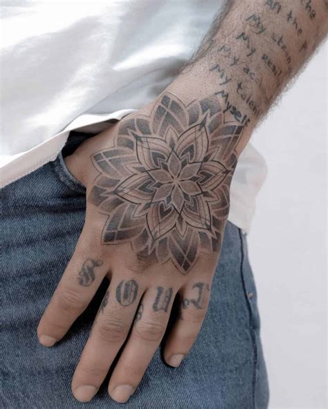 Mens hand tattoo placement ideas