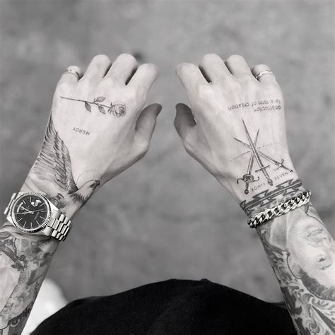 Mens hand tattoo styles