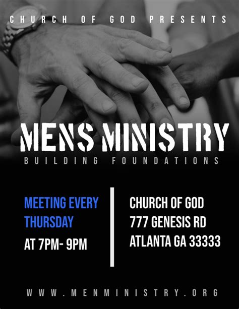 mens ministry invitation template