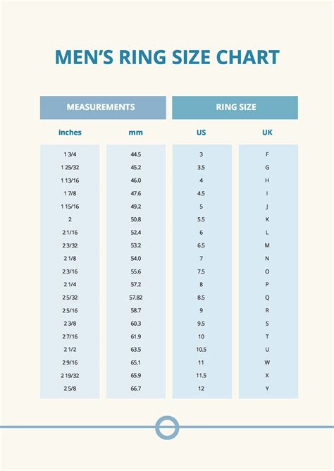 Mens Ring Size Chart Gallery 9