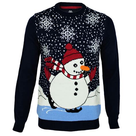 Men's Snowman Sweater with Lights