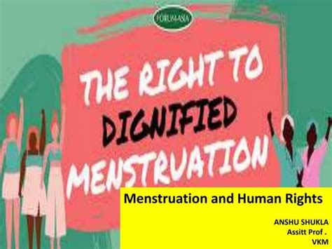 Menstrual Health and Human Rights