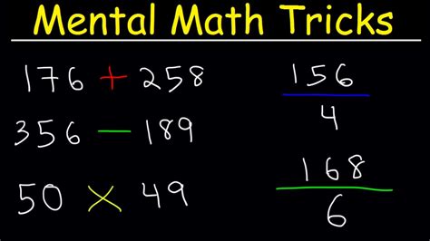 Description of Mental Math Techniques