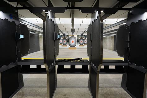 Man visualizing his shots at the Fort Wayne Gun Range