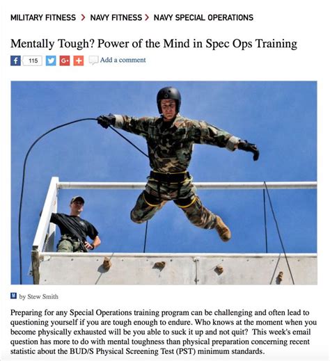 Mental toughness in army training