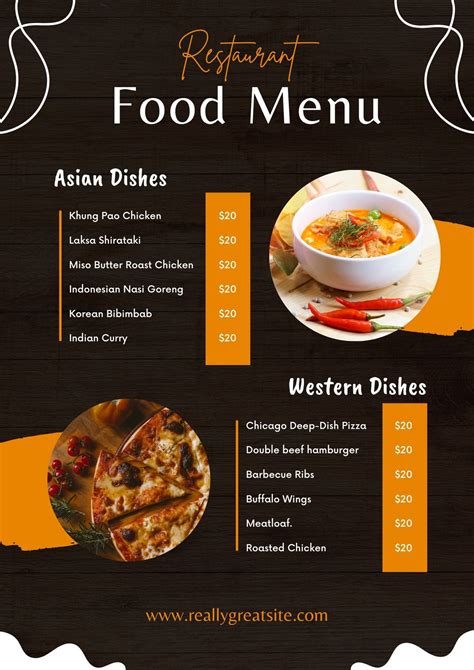 Menu Board Design Example 10