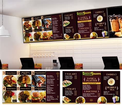 Menu Board Design Example 3