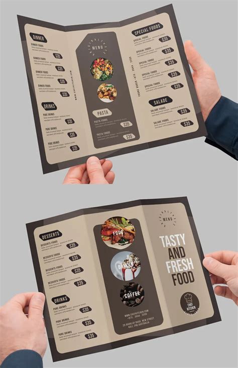 Menu Brochure Template