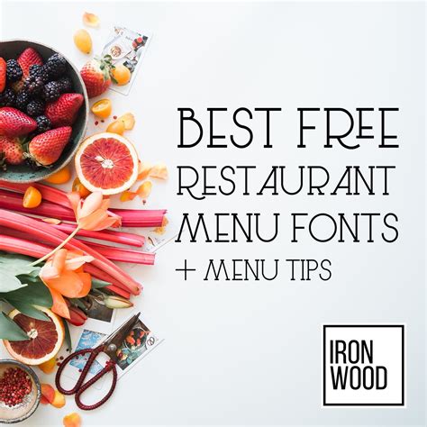 Menu Fonts