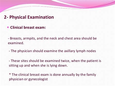 MEPS Physical Exam Breast Exam