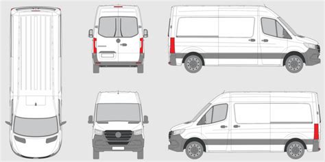 Mercedes Sprinter Van Wrap Template Templates