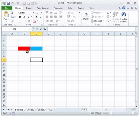 Merge Cells in Excel using Merge Cells Dialog Box