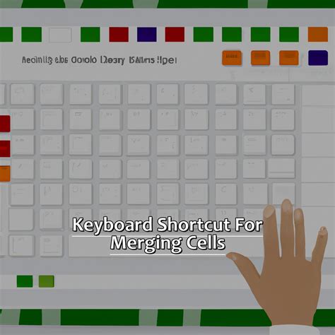 Merging cells using the keyboard shortcut