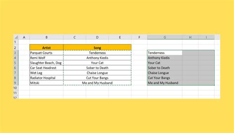 Merging cells using Areas in Excel VBA example 1